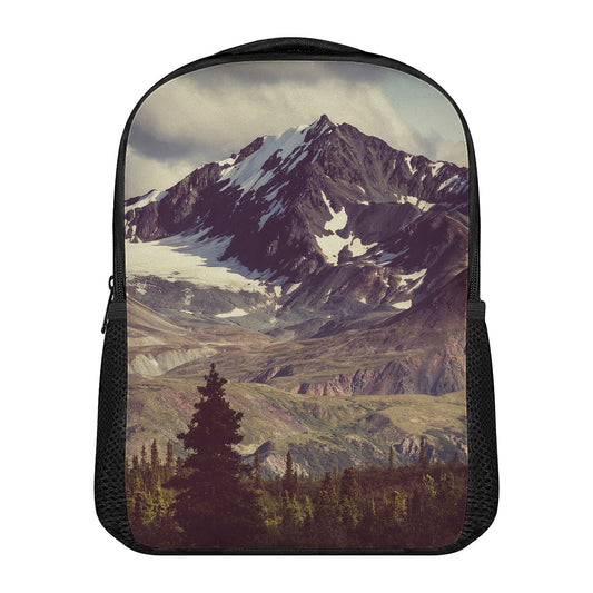 Denali Mountain Print Casual Backpack