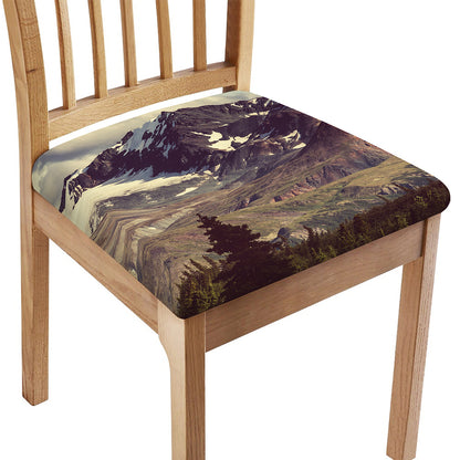 Denali Mountain Print Chair Cushion Cover