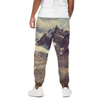 Denali Mountain Print Cotton Pants