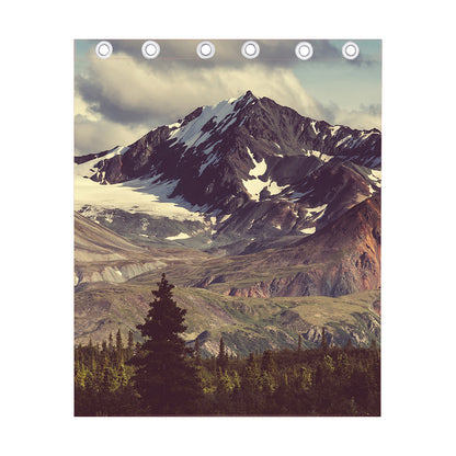 Denali Mountain Print Curtain