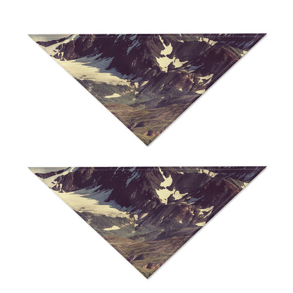 Denali Mountain Print Dog Bandana