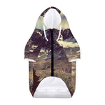 Denali Mountain Print Dog Zip Up Hoodie