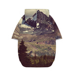 Denali Mountain Print Dog Zip Up Hoodie