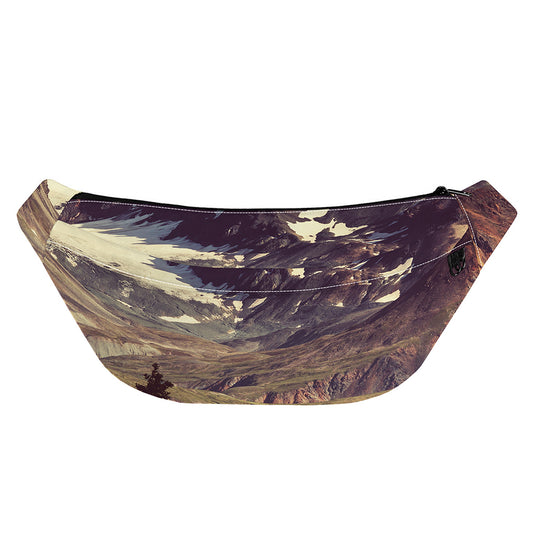 Denali Mountain Print Fanny Pack