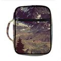 Denali Mountain Print Front Pocket Bible Bag