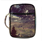 Denali Mountain Print Front Pocket Bible Bag