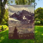 Denali Mountain Print Garden Flag