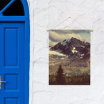 Denali Mountain Print Garden Flag