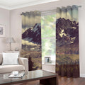 Denali Mountain Print Grommet Curtains