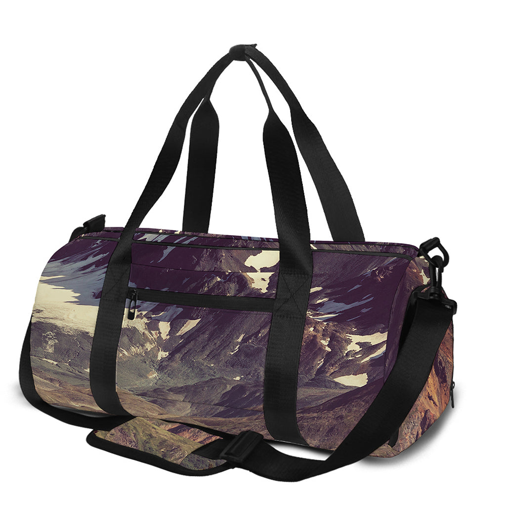 Denali Mountain Print Gym Bag