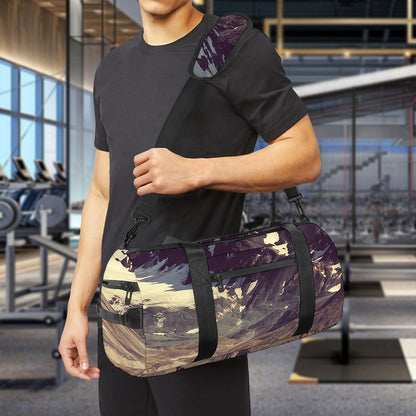 Denali Mountain Print Gym Bag