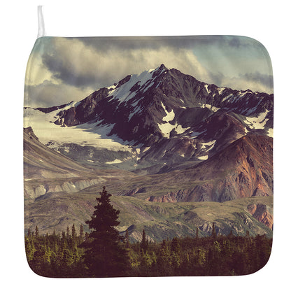 Denali Mountain Print Hand Towel