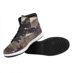 Denali Mountain Print High Top Leather Sneakers