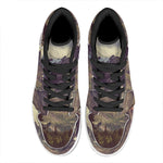 Denali Mountain Print High Top Leather Sneakers