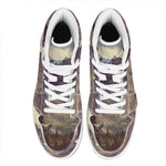 Denali Mountain Print High Top Leather Sneakers