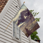 Denali Mountain Print House Flag