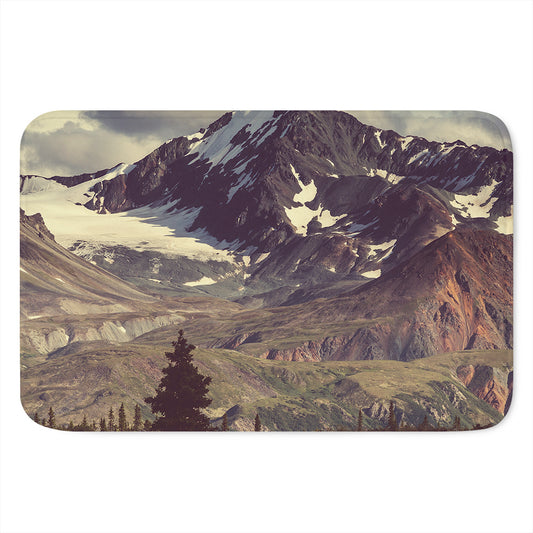 Denali Mountain Print Indoor Door Mat