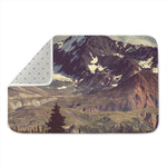 Denali Mountain Print Indoor Door Mat