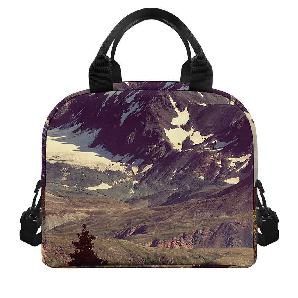 Denali Mountain Print Insulated Lunch Bag