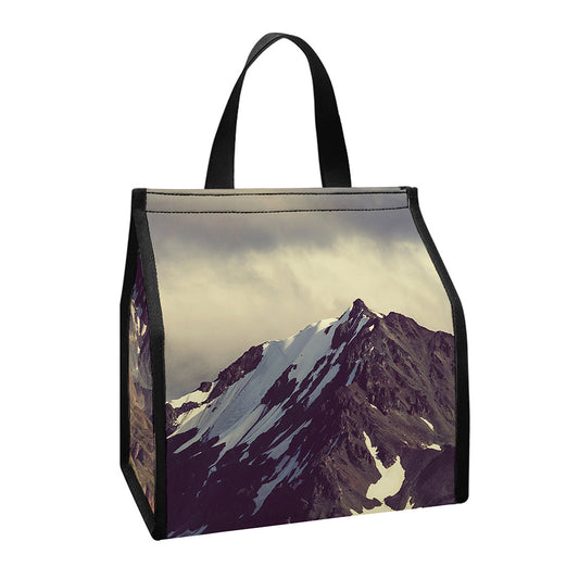Denali Mountain Print Insulated Lunch Tote