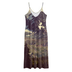 Denali Mountain Print Jersey Midi Cami Dress