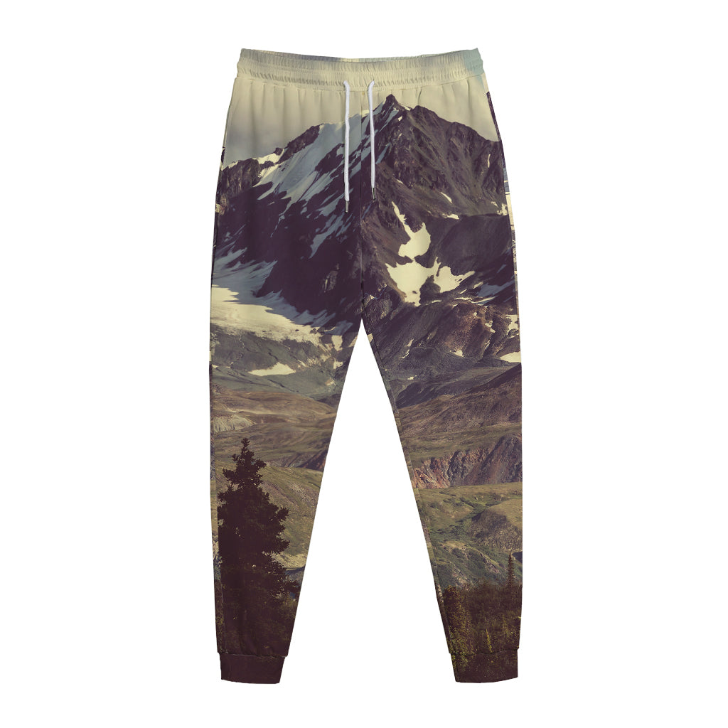 Denali Mountain Print Jogger Pants
