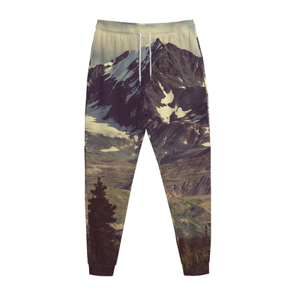 Denali Mountain Print Jogger Pants