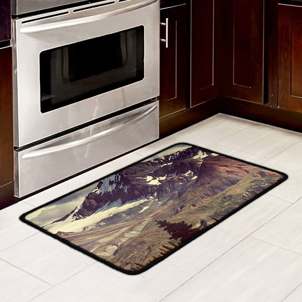 Denali Mountain Print Kitchen Mat