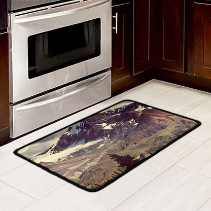 Denali Mountain Print Kitchen Mat