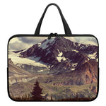 Denali Mountain Print Laptop Sleeve With Handle