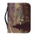 Denali Mountain Print Leather Bible Cover