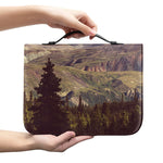 Denali Mountain Print Leather Bible Cover