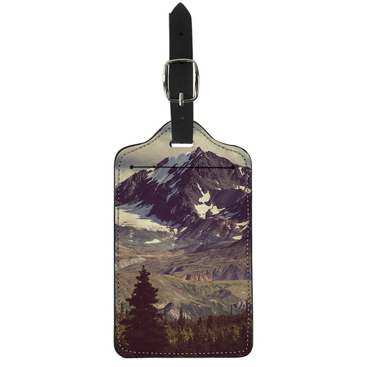 Denali Mountain Print Luggage Tag