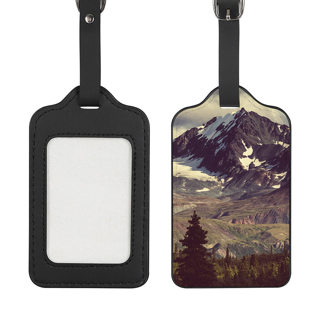 Denali Mountain Print Luggage Tag
