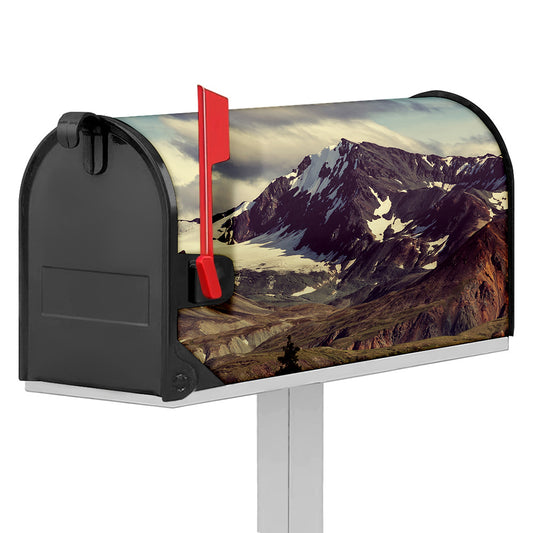 Denali Mountain Print Mailbox Cover