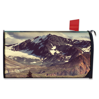 Denali Mountain Print Mailbox Cover