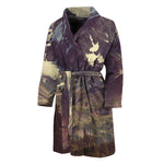 Denali Mountain Print Men's Bathrobe