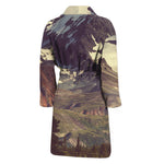 Denali Mountain Print Men's Bathrobe