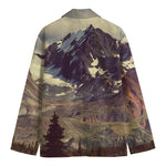 Denali Mountain Print Men's Cotton Blazer