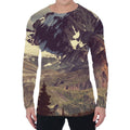 Denali Mountain Print Men's Long Sleeve T-Shirt