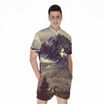 Denali Mountain Print Men's Rompers