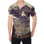 Denali Mountain Print Men's Shirt