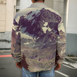 Denali Mountain Print Men's Shirt Jacket