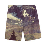 Denali Mountain Print Men's Sports Shorts