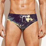 Denali Mountain Print Men's Swim Briefs