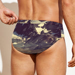 Denali Mountain Print Men's Swim Briefs