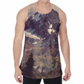 Denali Mountain Print Men's Velvet Tank Top