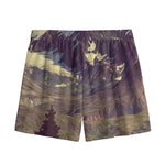 Denali Mountain Print Mesh Shorts