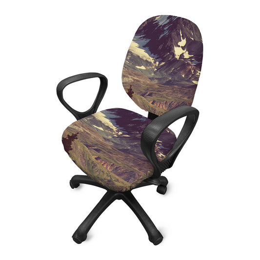 Denali Mountain Print Office Chair Cover