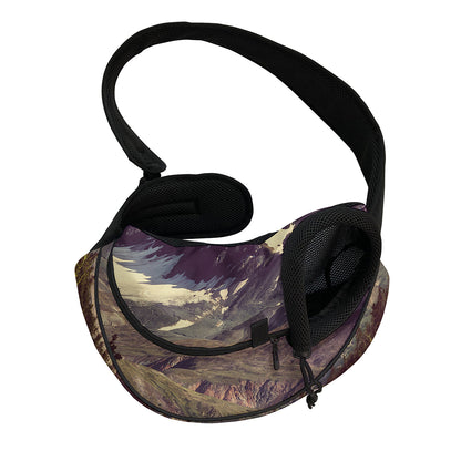 Denali Mountain Print Pet Sling Carrier
